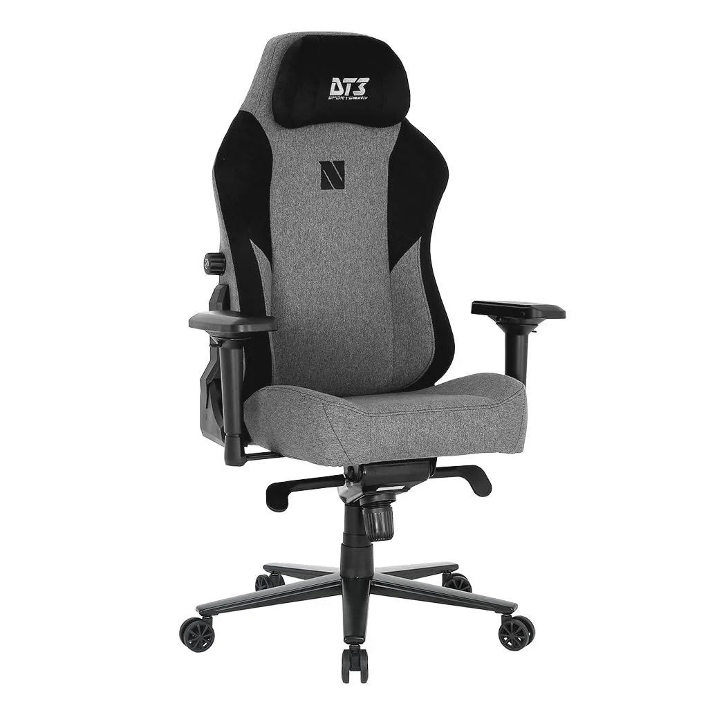 Cadeira Gamer DT3 Nero, Revestimento com Tecido DT3 Max2Weave, almofada magnética, apoio lombar integrado, braços 4D+, suporta até 140 e altura máx. de 1,85m(Graphite)