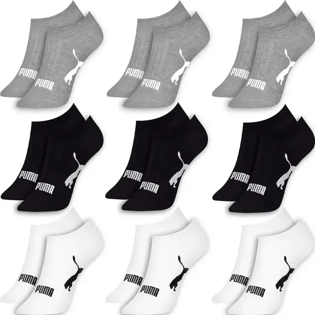 Kit 9 Pares Meias Puma Sapatilha Soquete Invisível Original