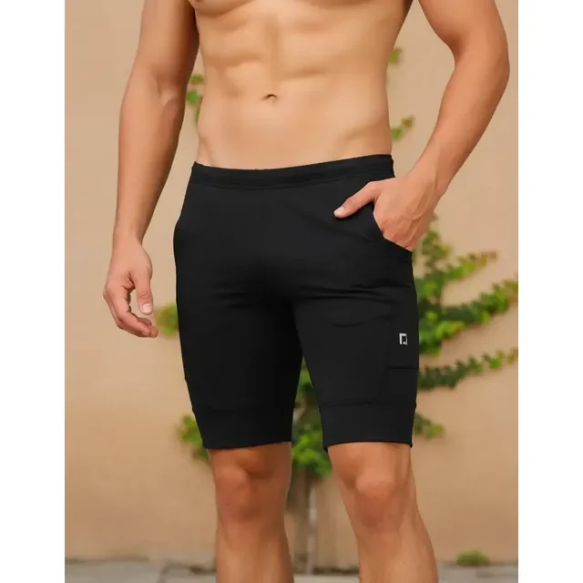 Bermuda De Compressão Com Bolsos Laterais Masculina