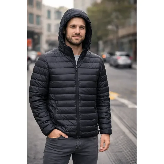 Jaqueta Puffer Bobojaco Corta Vento Nylon Masculino Gominho