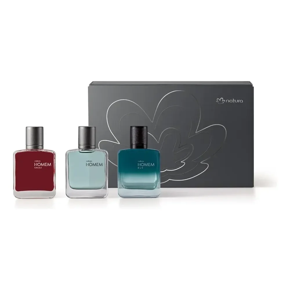 Coleção Especial Miniaturas De Natura Homem 3un 25ml