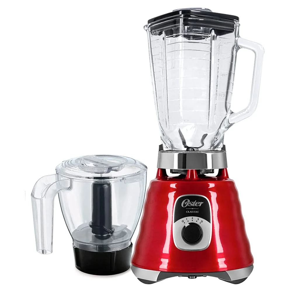 Kit New Osterizer Vermelho - Liquidificador e Base Processadora Oster - 127V