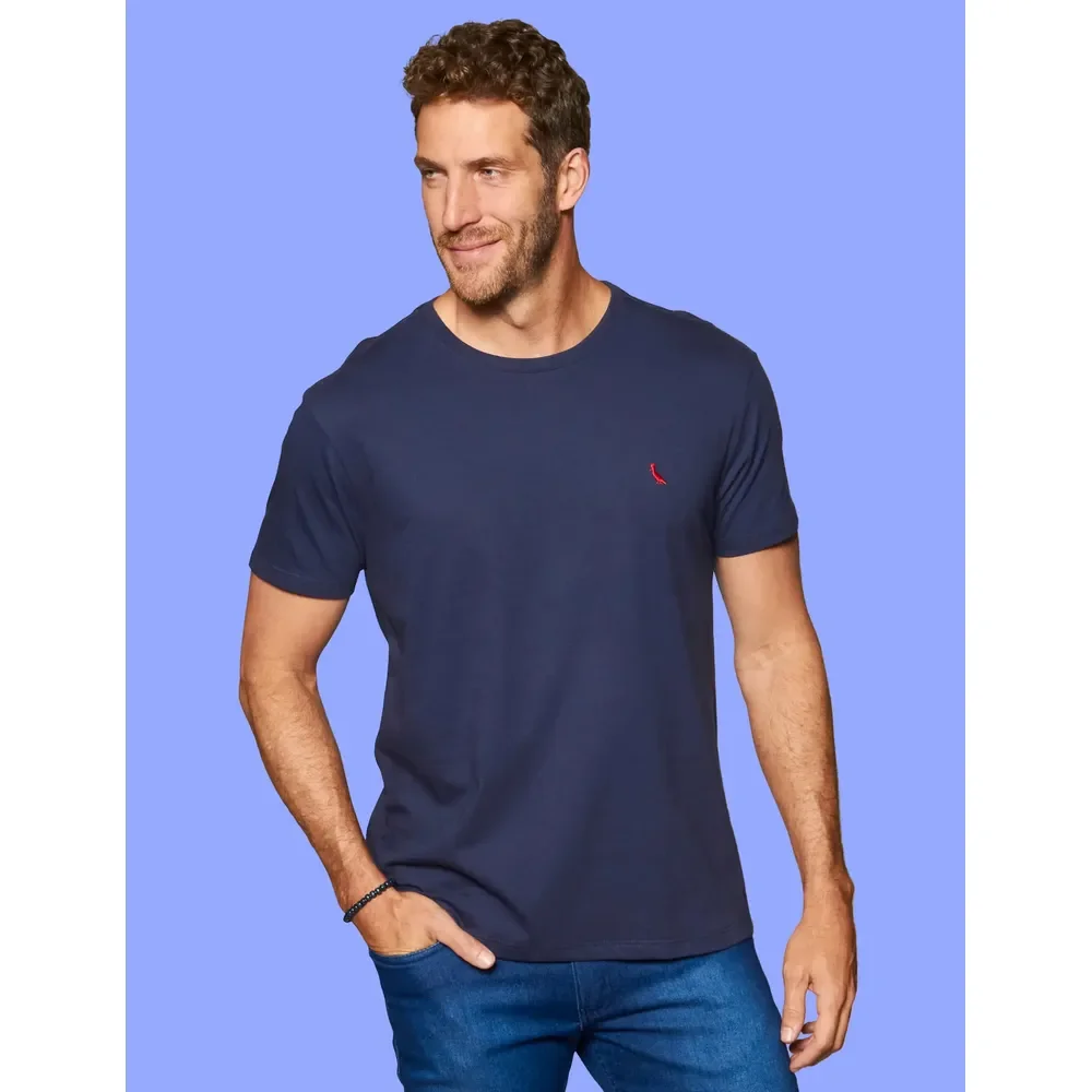 Camiseta Regular Reserva Pica Pau Vermelho Azul-marinho N/a P Lisa